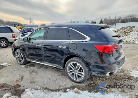 2017 Acura Mdx Advance z USA, uszkodzony, nr VIN 5FRYD4H86HB008625